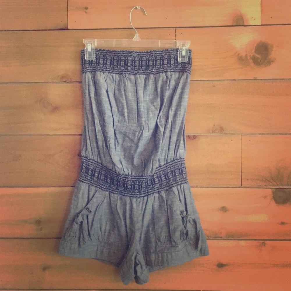 Strapless Romper